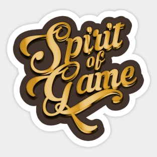 Spirit of Game Gold Sticker
